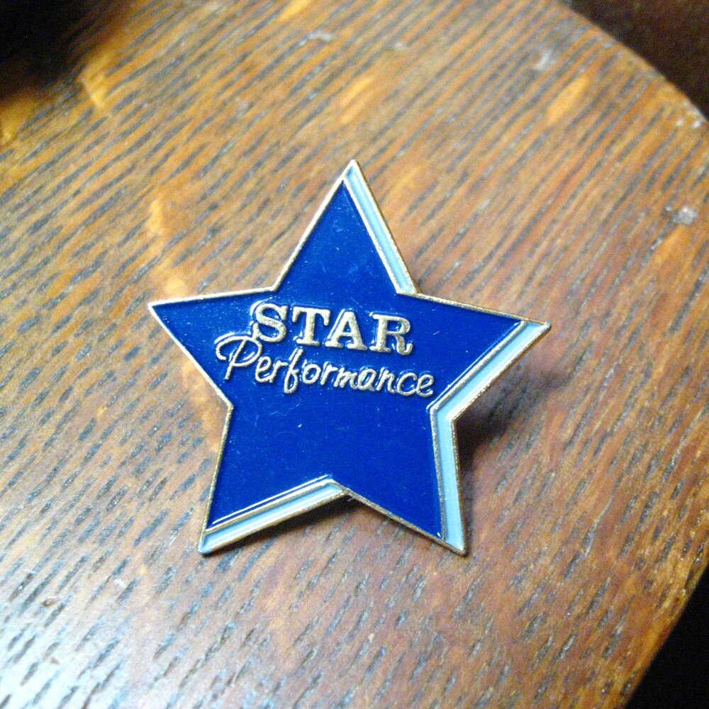 Star Performance Award Lapel Pin Badge
